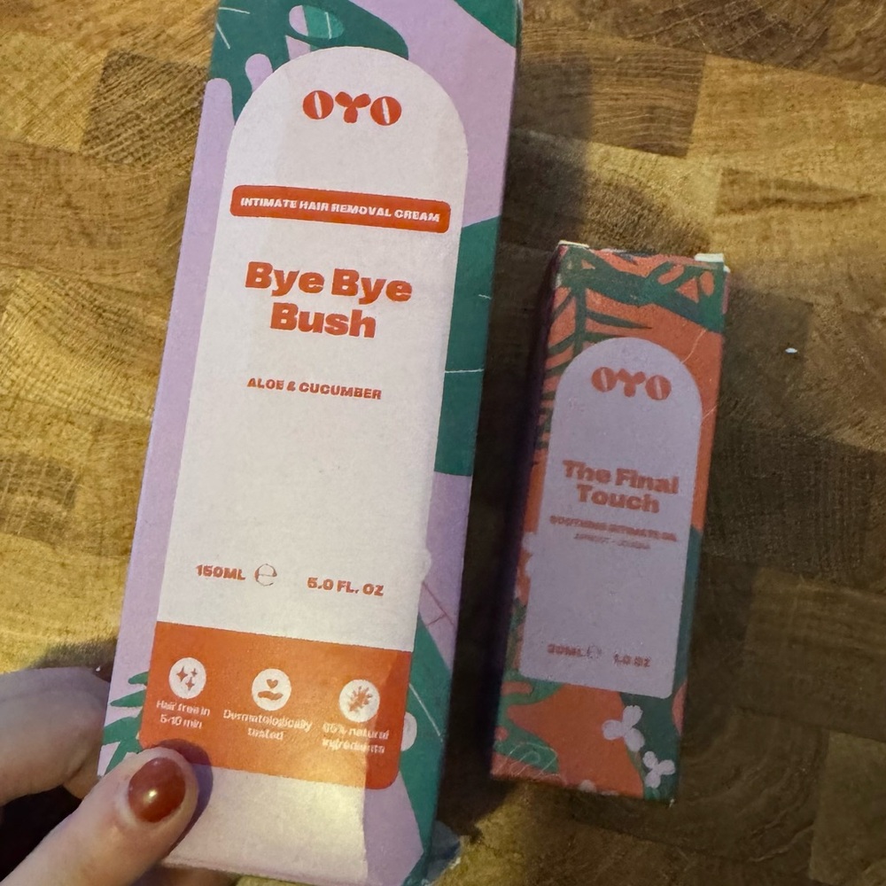 Bye Bye Bush Hair Removal Cream & Final Touch Oil